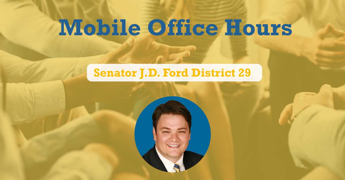 Image: J.D. Ford announces mobile office hours