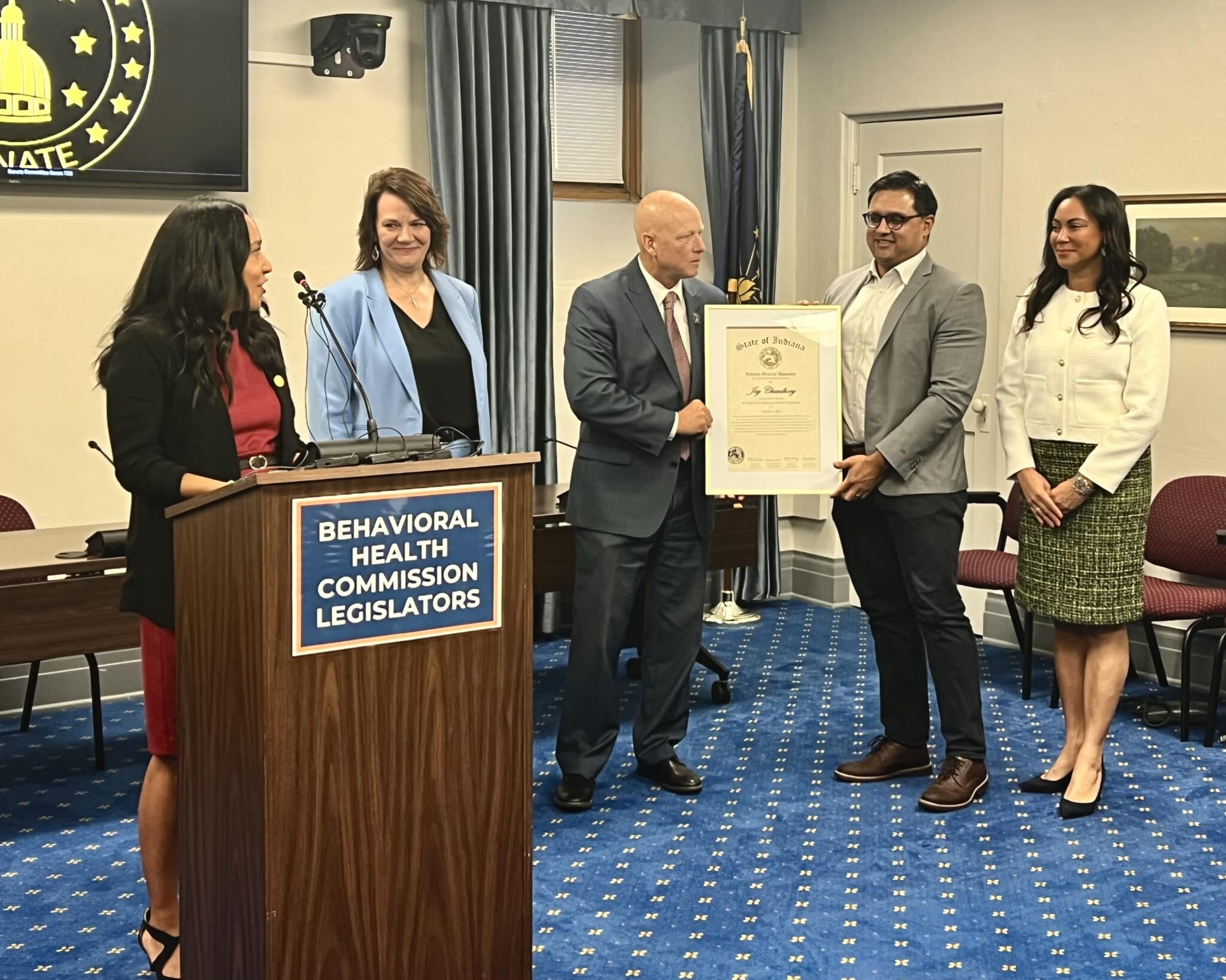 Image: State Senator Andrea Hunley Joins Fellow Legislators to Discuss Legislative Opportunities from the Indiana Behavioral Commission’s Final Report