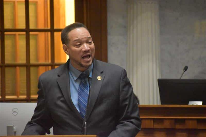 Image: Indiana State Senator Mark Spencer Sees His First Bill Pass Out of the Senate