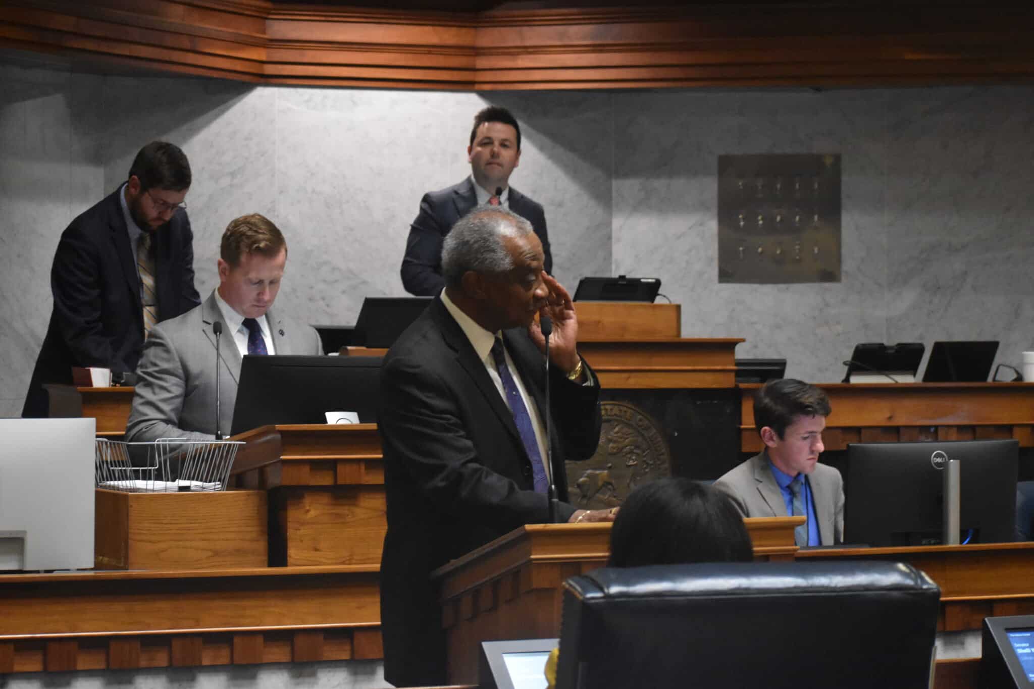 Image: Sen. Lonnie M. Randolph Admonishes Super Majority for Discrimination Bill and Budget Bill Process