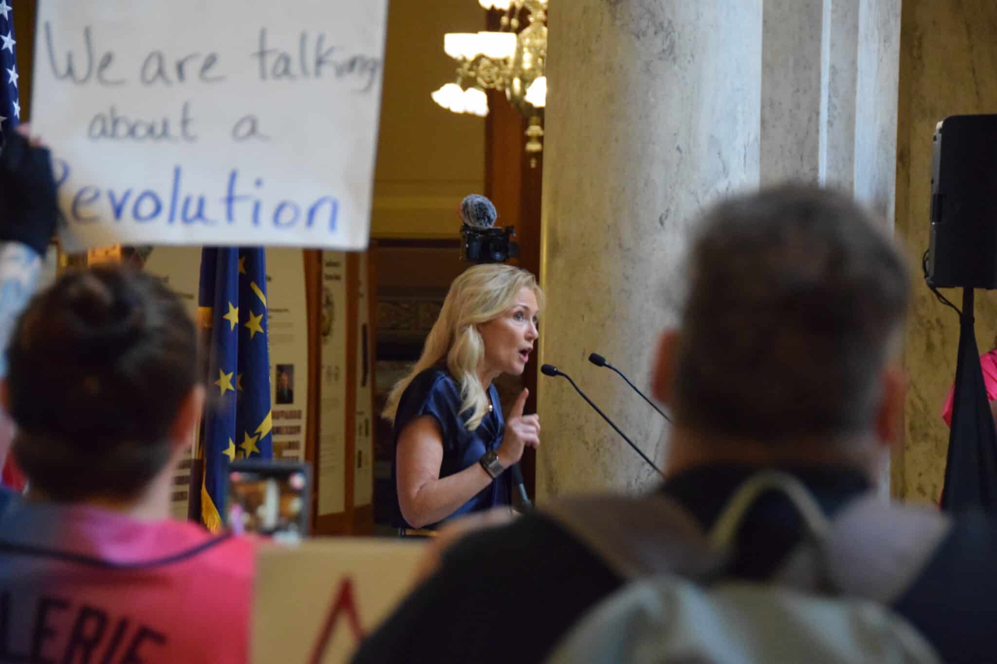 Image: Senate Minority Leader Shelli Yoder Joins Members of Congress, Community Leaders to Denounce Efforts to Rig Indiana’s Congressional Maps